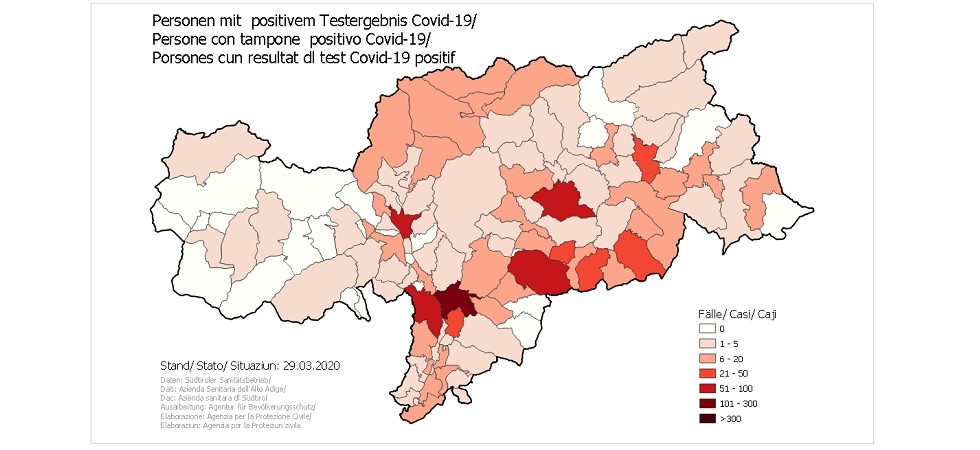 Coronavirus in Alto Adige, 8 nuovi casi a San Leonardo in Passiria, cresce ancora Merano